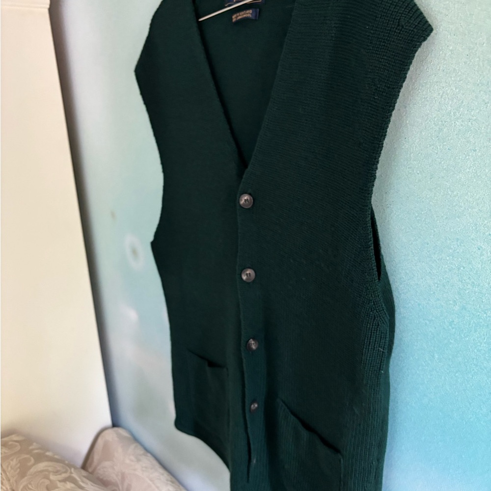 Pringle Forest Green Knit Vest